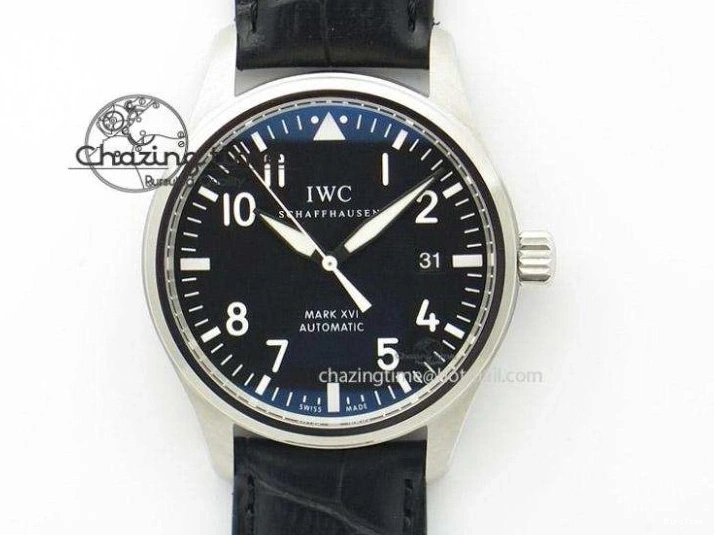 MIROTIME 0122 Minimalist Pilot Chrono 3777 43mm ZF 1:1 Best Edition Black Dial On SS Bracelet A 7364